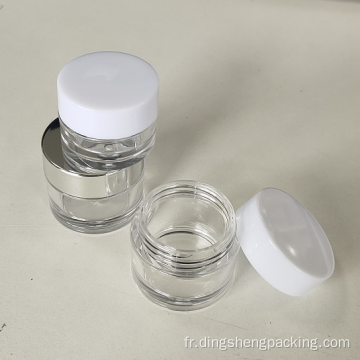 3g 5g 10g 15g 20g plastique PP crème pour le visage conteneur Mini pot d&#39;échantillon pot de crème pour les yeux cosmétique